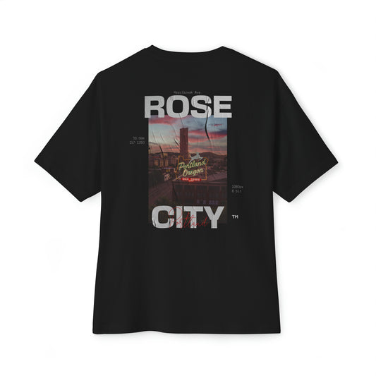 "Rose City" Unisex Oversized Boxy Tee